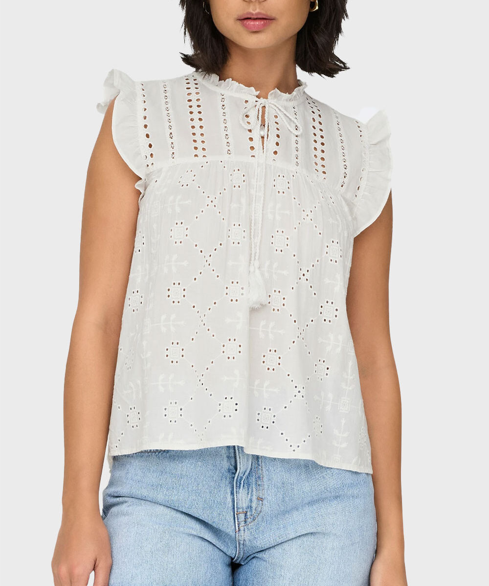 ΓΥΝΑΙΚΕΙΟ ΚΕΝΤΗΤΟ ΔΙΑΤΡΗΤΟ ΤΟΠ ONLY SS25