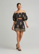 Έξωμη λούρεξ κροπ μπλούζα LYNNE SS25 - Image 4