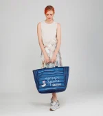 Μεγάλη μπλε τσάντα θαλάσσης ANEKKE SS25 - Image 5
