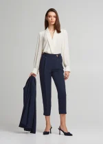 Pleated crop pants LYNNE SS25 - Image 2
