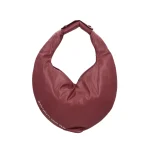 Μπορντό τσάντα ώμου μεσαίου μεγέθους σε σχήμα καρδιάς LE PANDORINE FW25-26