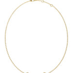 STEEL MAMOUNIA Gold Necklace With Multicolored Stones And Logo GUESS FW25-26