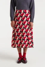 Μίντι φούστα με στάμπα Heart Attack COMPANIA FANTASTICA FW25-26