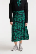 Baroque print midi skirt COMPANIA FANTASTICA FW25-26