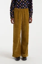 Ochre velvet trousers COMPANIA FANTASTICA FW25-26