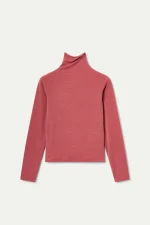 Terracotta high-neck T-shirt COMPANIA FANTASTICA FW25-26 - Image 2