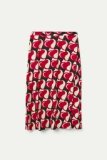Μίντι φούστα με στάμπα Heart Attack COMPANIA FANTASTICA FW25-26 - Image 2
