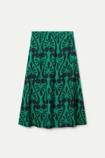 Baroque print midi skirt COMPANIA FANTASTICA FW25-26 - Image 2
