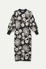 Tofu print jacquard midi dress COMPANIA FANTASTICA FW25-26 - Image 2