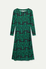 Μακρύ φόρεμα με μπαρόκ τύπωμα COMPANIA FANTASTICA FW25-26 - Image 2