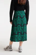 Baroque print midi skirt COMPANIA FANTASTICA FW25-26 - Image 3