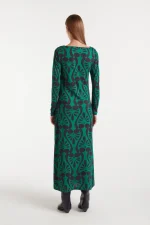 Μακρύ φόρεμα με μπαρόκ τύπωμα COMPANIA FANTASTICA FW25-26 - Image 3