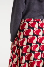Μίντι φούστα με στάμπα Heart Attack COMPANIA FANTASTICA FW25-26 - Image 4