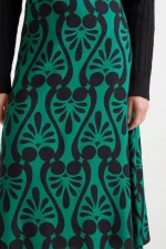 Baroque print midi skirt COMPANIA FANTASTICA FW25-26 - Image 4