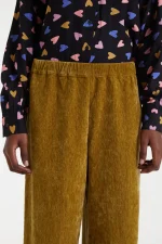 Ochre velvet trousers COMPANIA FANTASTICA FW25-26 - Image 4