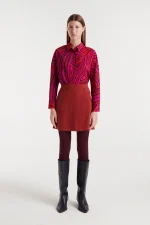 Fedora print lightweight crepe shirt COMPANIA FANTASTICA FW25-26 - Image 5