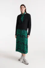 Baroque print midi skirt COMPANIA FANTASTICA FW25-26 - Image 5