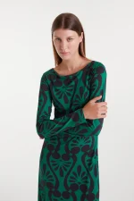 Μακρύ φόρεμα με μπαρόκ τύπωμα COMPANIA FANTASTICA FW25-26 - Image 5