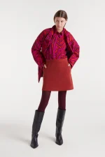 Fedora print lightweight crepe shirt COMPANIA FANTASTICA FW25-26 - Image 6