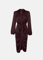 Φόρεμα με σατέν όψη και δαντέλα LYNNE FW25-26