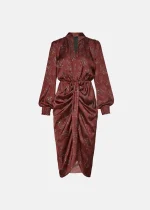 Εμπριμέ μίντι φόρεμα σε σατέν όψη LYNNE FW25-26