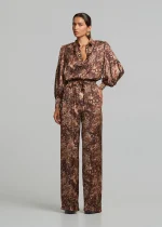 Λέοπαρ παντελόνι σε σατέν όψη LYNNE FW25-26 - Image 4