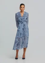 Εμπριμέ μίντι φόρεμα με βολάν LYNNE FW25-26 - Image 5