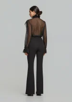 Shirt with ruffles and tie at the neck LYNNE FW25-26 - Image 5