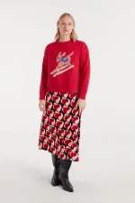 Ζακάρ πουλόβερ με στάμπα σκύλου σκι COMPANIA FANTASTICA FW25-26 - Image 5