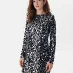 Φόρεμα κοκτέιλ Anika Μαύρο Loose Fit ONLY FW25-26