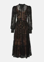Black lace dress with contrast LYNNE FW25-26