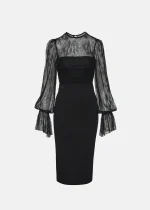 Long-sleeved lace dress LYNNE FW25-26