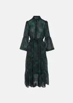 Printed muslin-look smock dress LYNNE FW25-26