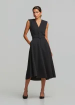 Midi cloche dress with belt LYNNE FW25-26 - Image 2