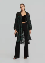 Ζακέτα μαντό σε devore ύφασμα LYNNE FW25-26 - Image 2