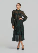 Printed muslin-look smock dress LYNNE FW25-26 - Image 3
