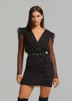 Μίνι πουά φόρεμα από τούλι LYNNE FW25-26 - Image 3