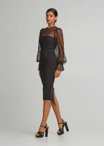 Long-sleeved lace dress LYNNE FW25-26 - Image 4