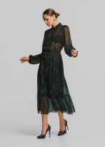 Printed muslin-look smock dress LYNNE FW25-26 - Image 4