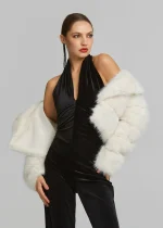 Faux γούνα με μίνκ όψη LYNNE FW25-26 - Image 4