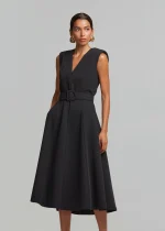 Midi cloche dress with belt LYNNE FW25-26 - Image 4