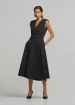 Midi cloche dress with belt LYNNE FW25-26 - Image 5
