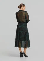 Printed muslin-look smock dress LYNNE FW25-26 - Image 5