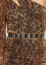 Elastic waistband with metal elements LYNNE FW25-26 - Image 2