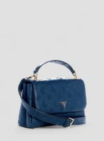 Μπλε τσάντα tisha με λογότυπο και λαβή στο πάνω μέρος με καπάκι και χερούλι GUESS FW25-26 - Image 2