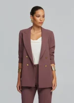 Double-breasted crepe jacket LYNNE FW25-26 - Image 3