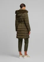 Μπουφάν με ζώνη και ψηλό γιακά από γούνα LYNNE FW25-26 - Image 6