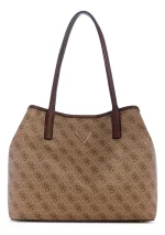 Victtoria Women's Tote Handbag Latte Logo GUESS SS26
