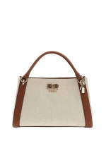 Karnilla Girlfriend Shoulder Bag Natural/Cognac GUESS SS26