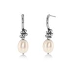 Swivel Earrings Pearl S Steel EDBLAD SS26